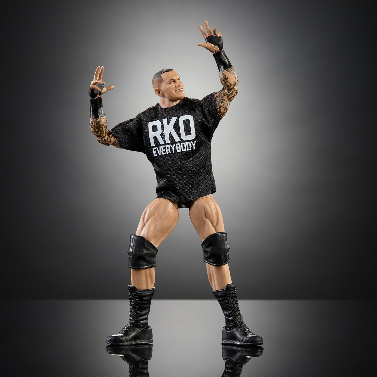 Randy Orton WWE Elite Series 128 6-Inch Figure — Front View in RKO Everybody Shirt