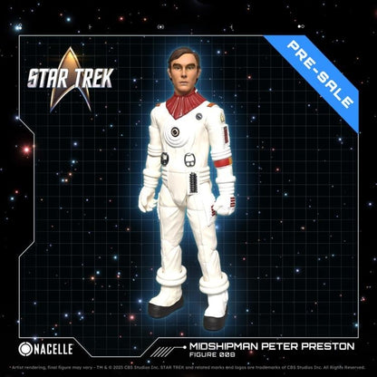 Peter Preston Wrath of Khan Nacelle 1/10 Figure 008 — Front View in White Training Uniform