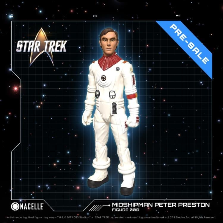 Peter Preston Wrath of Khan Nacelle 1/10 Figure 008 — Front View in White Training Uniform