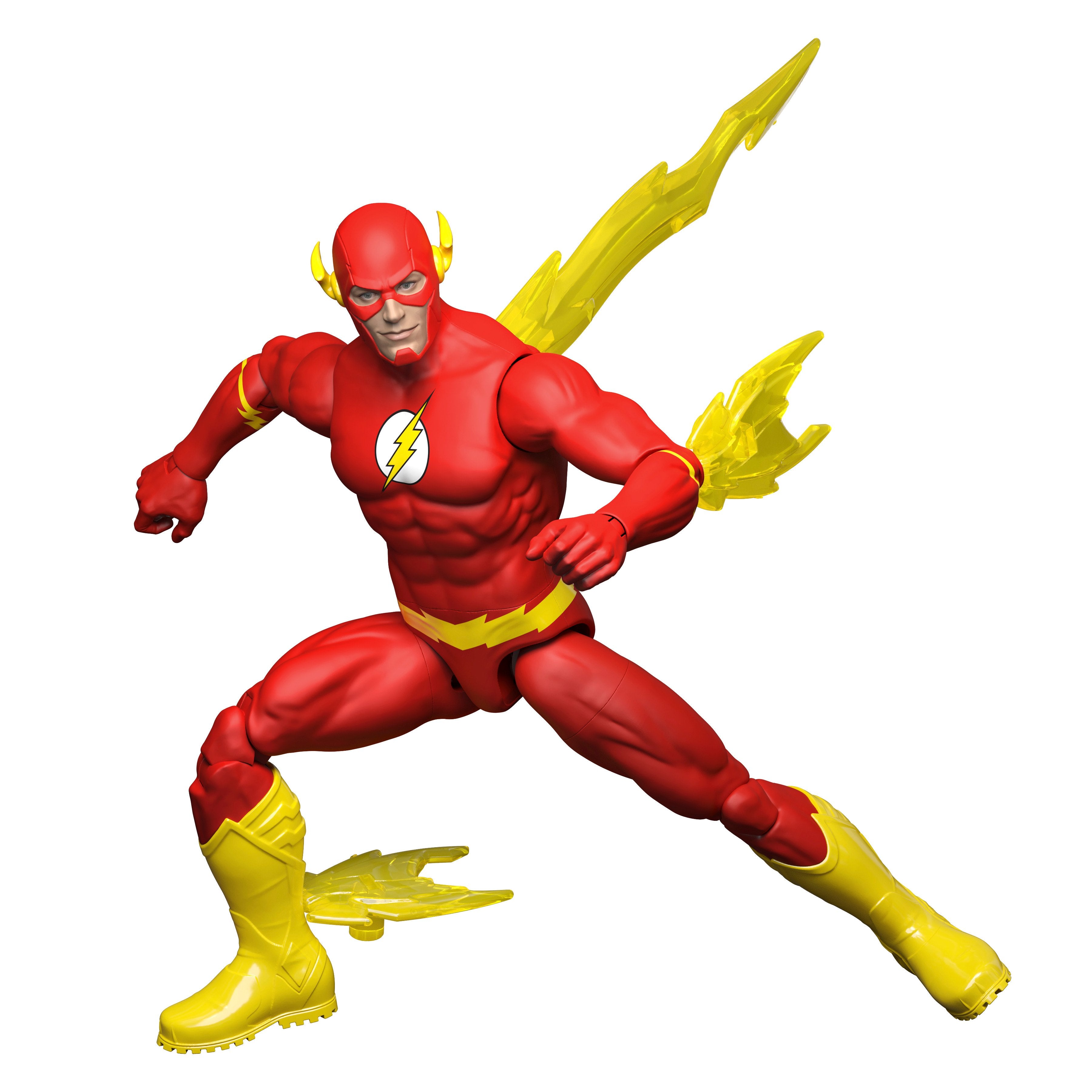 Flash DC Comics Core 6-Inch Figure — Side View Running Pose with Back Lightning Effects