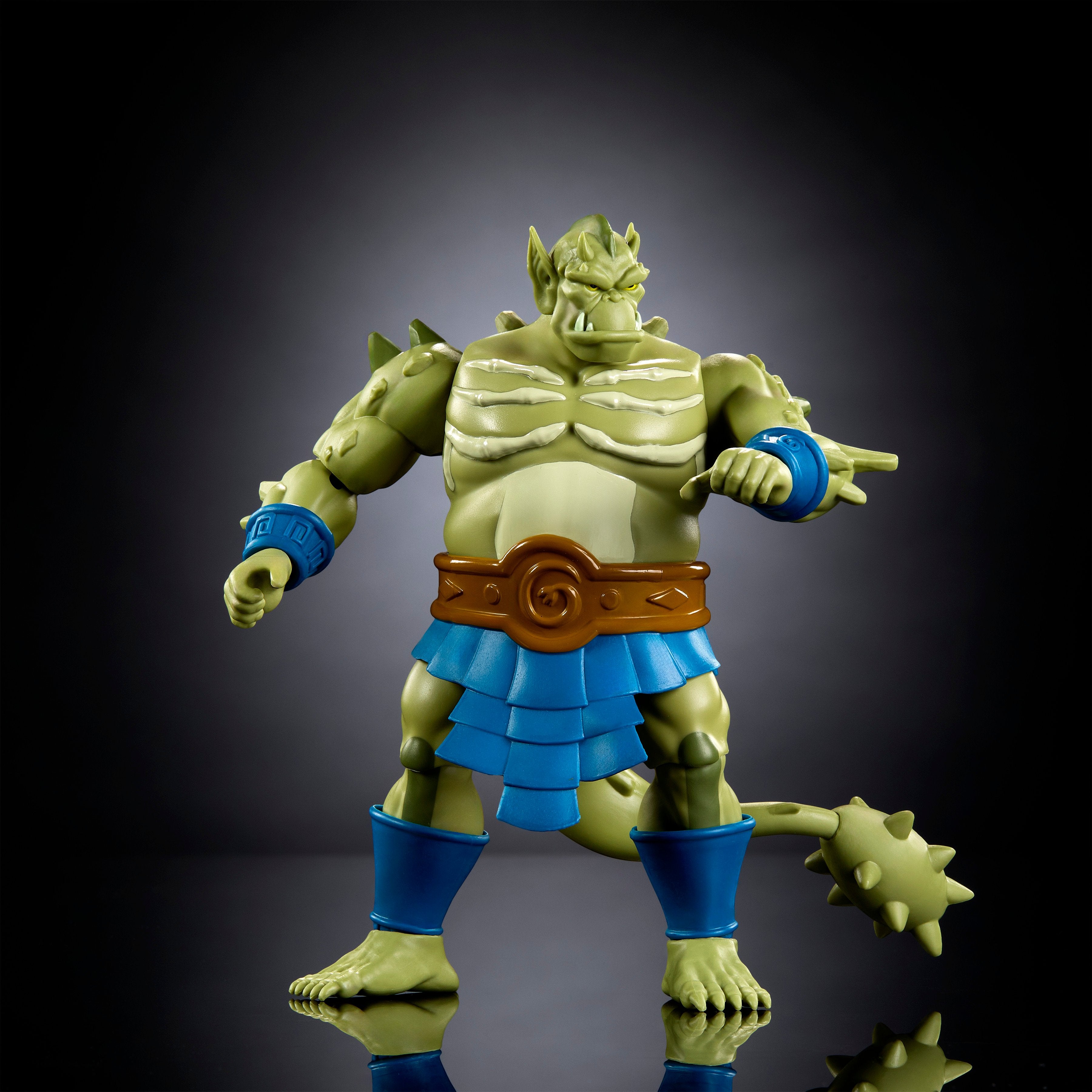 Whiplash Masters of the Universe Origins 5.5-Inch Figure — Full Body Front View with Spiked Tail