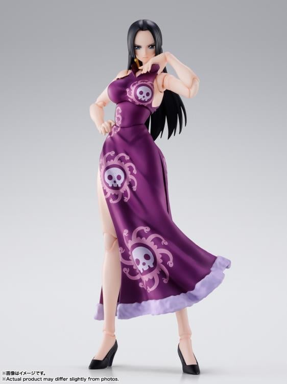 Boa Hancock Marineford S.H.Figuarts 6-Inch Figure — Front View in Purple Qipao