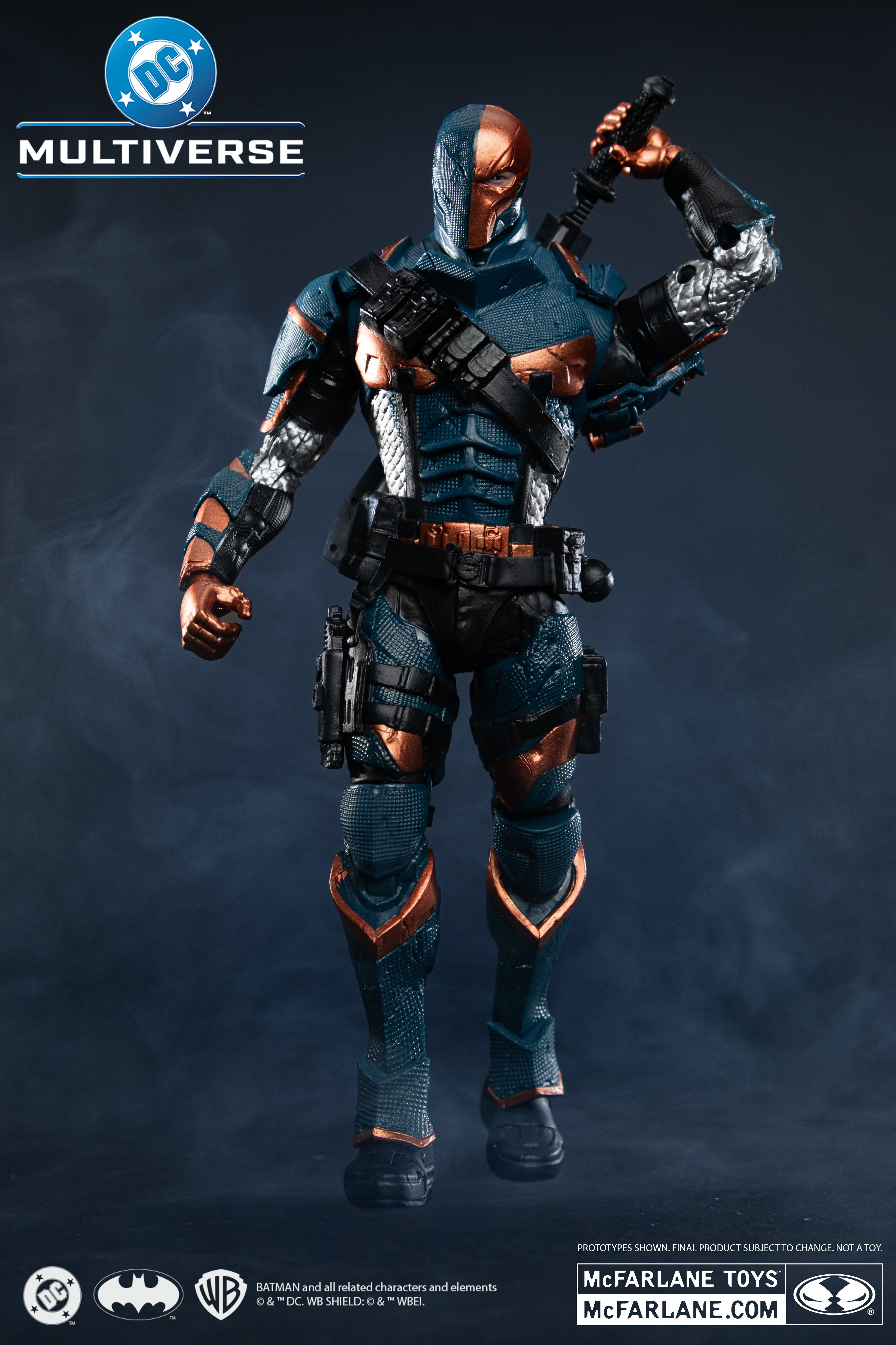Deathstroke DC Multiverse 7-Inch Figure — Front View with Raised Pistol Pose