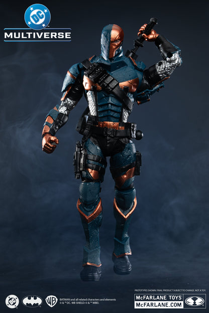 Deathstroke DC Multiverse 7-Inch Figure — Front View with Raised Pistol Pose