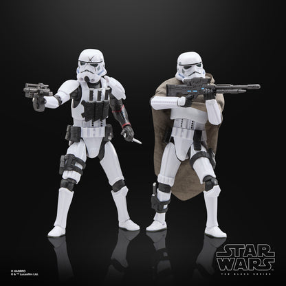 Cav and Misty SCAR Squadron Black Series 6-Inch Figure Set — Action Pose Front View with Star Wars Branding