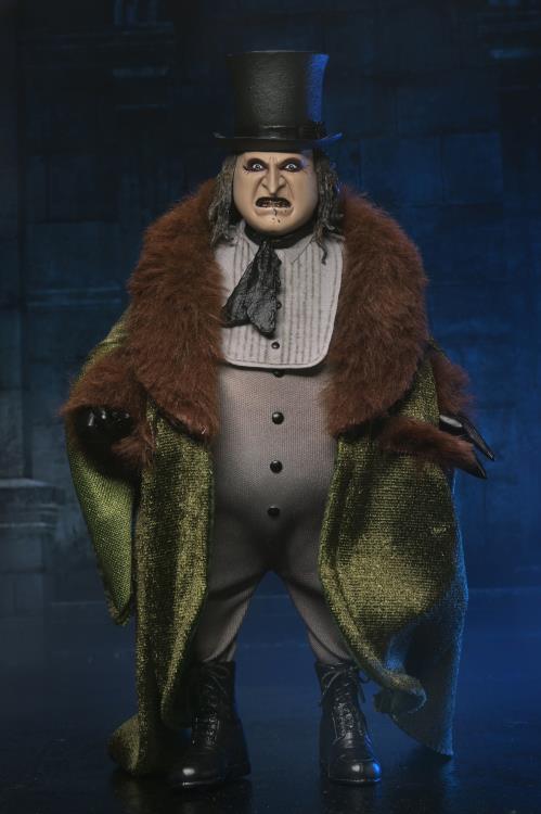 The Penguin Batman Returns 8-Inch Clothed Figure NECA — Front View with Green Coat and Top Hat