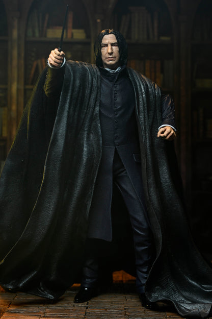 Professor Snape Harry Potter Legacy Collection 7-Inch Figure — Full Body Front View Wand Raised