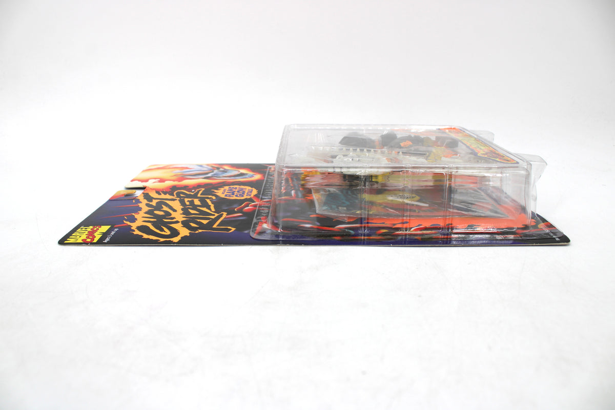 Original Ghost Rider Toy Biz 1996 5-Inch Figure — Side View Showing Bubble Depth and Card Profile