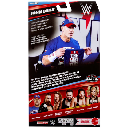 John Cena WWE Elite Series 127 6-Inch Figure — Box Back View