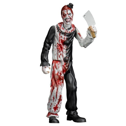 Art the Clown Terrifier 2 Eye Poppin 5-Inch Figure — Three-Quarter Front View with Cleaver