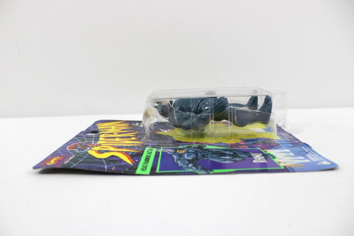 Rhino Spider-Man Animated Series 1994 Toy Biz — Bubble Detail Side View Angle One