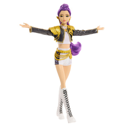 Rumi KPop Demon Hunters HUNTR/X Singing Fashion Doll — Front View Arms Outstretched
