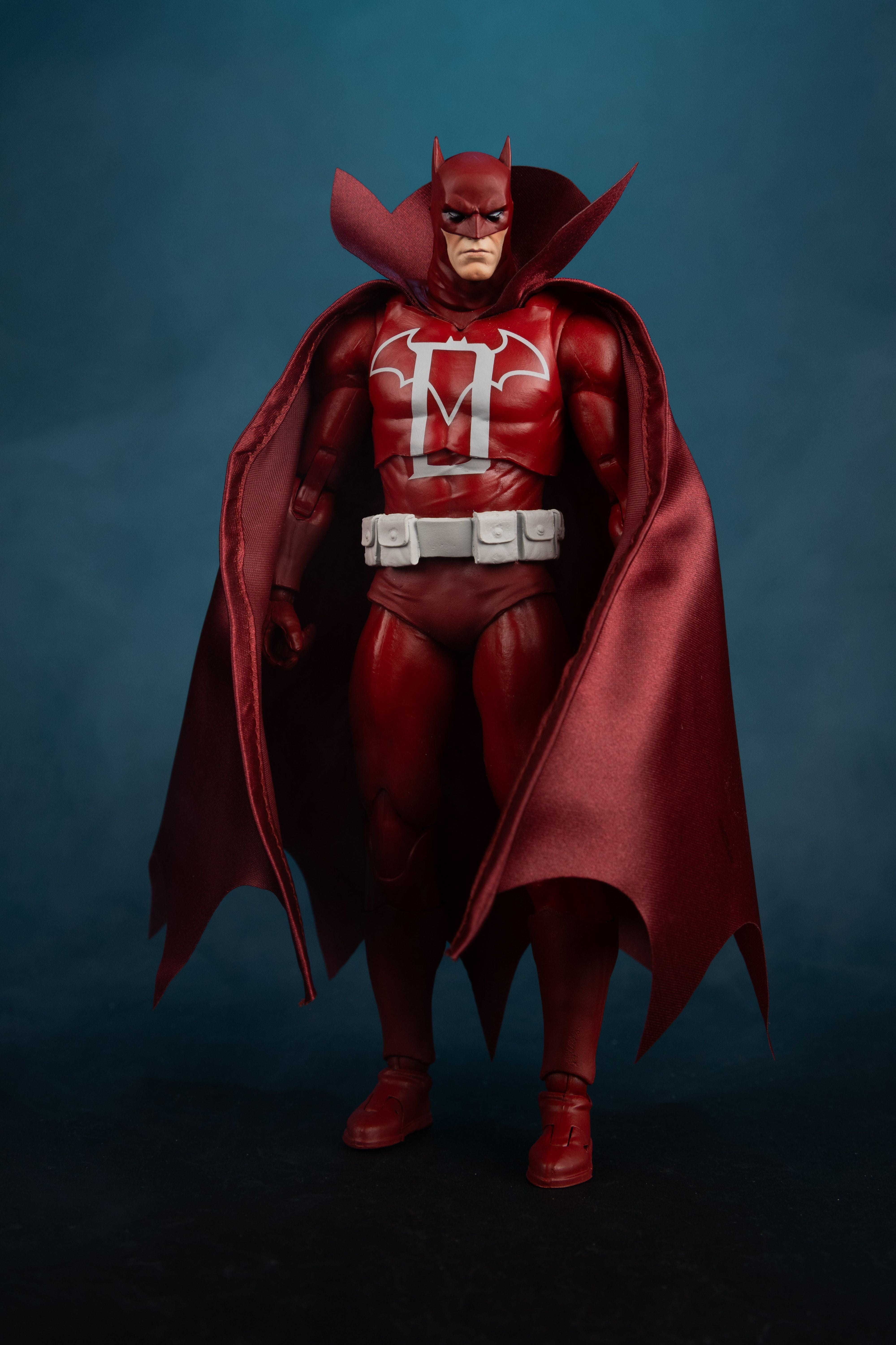 Batman Knight Terrors DC Multiverse 7-Inch Figure — Full Body Front View Standing Pose with Fabric Cape