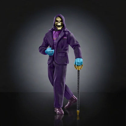 Dream Date Skeletor MOTU Chronicles 6.5-Inch Figure — Side View Posing with Cane