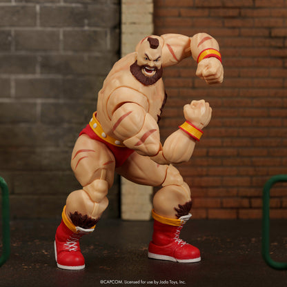 Zangief Ultra Street Fighter II 1/12 Scale Figure — Side View in Fighting Stance
