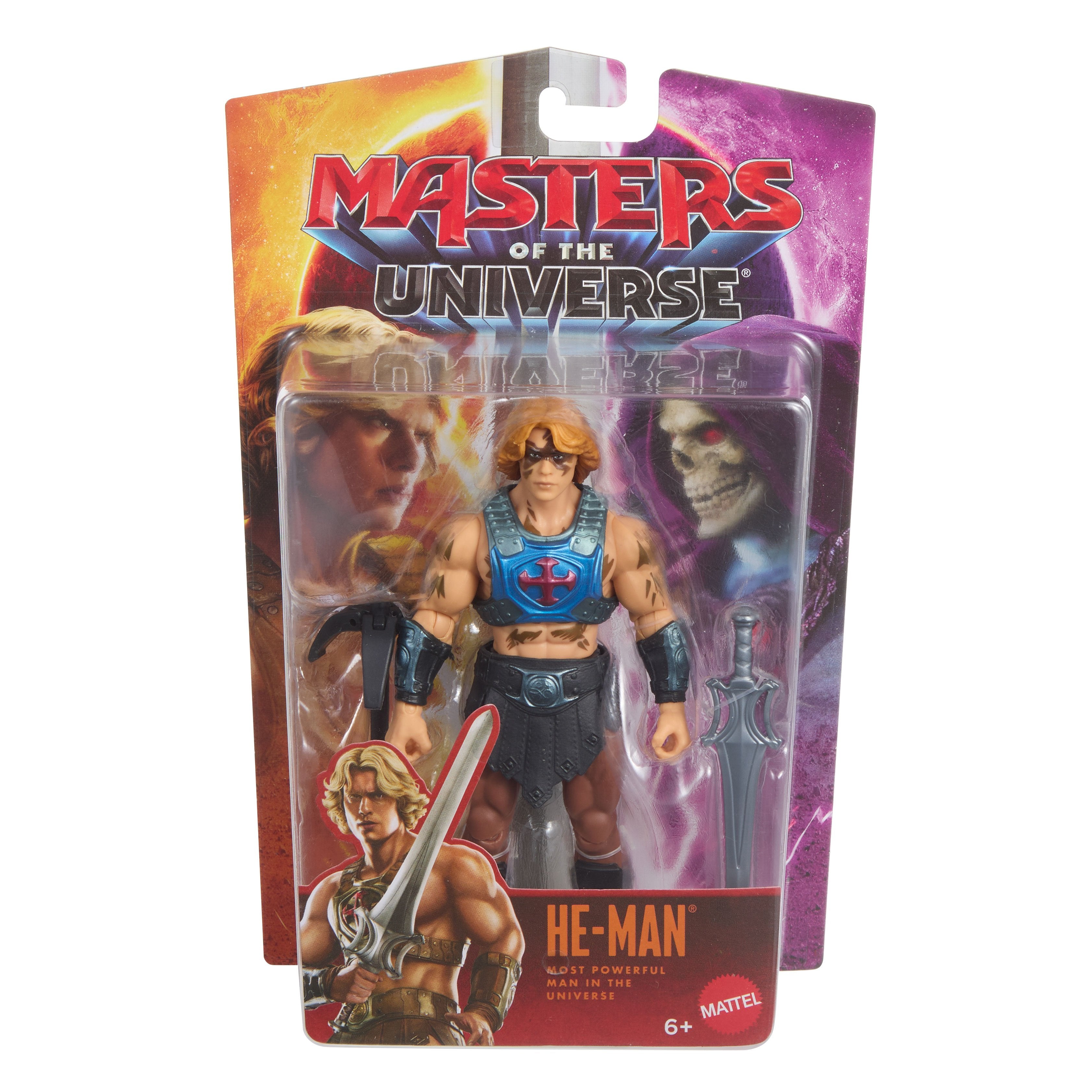 He-Man Masters of the Universe 2026 Film 5.5-Inch Figure — Card Front Close-Up Showing Figure Detail