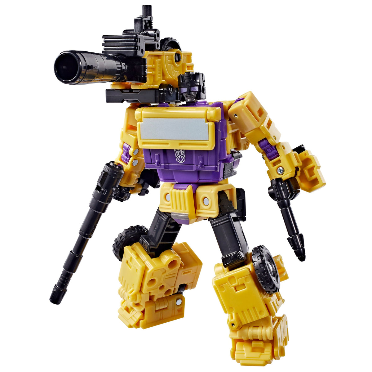 Swindle Age of the Primes Voyager 6.5-Inch Figure — Front View Robot Mode with Blaster and Missile