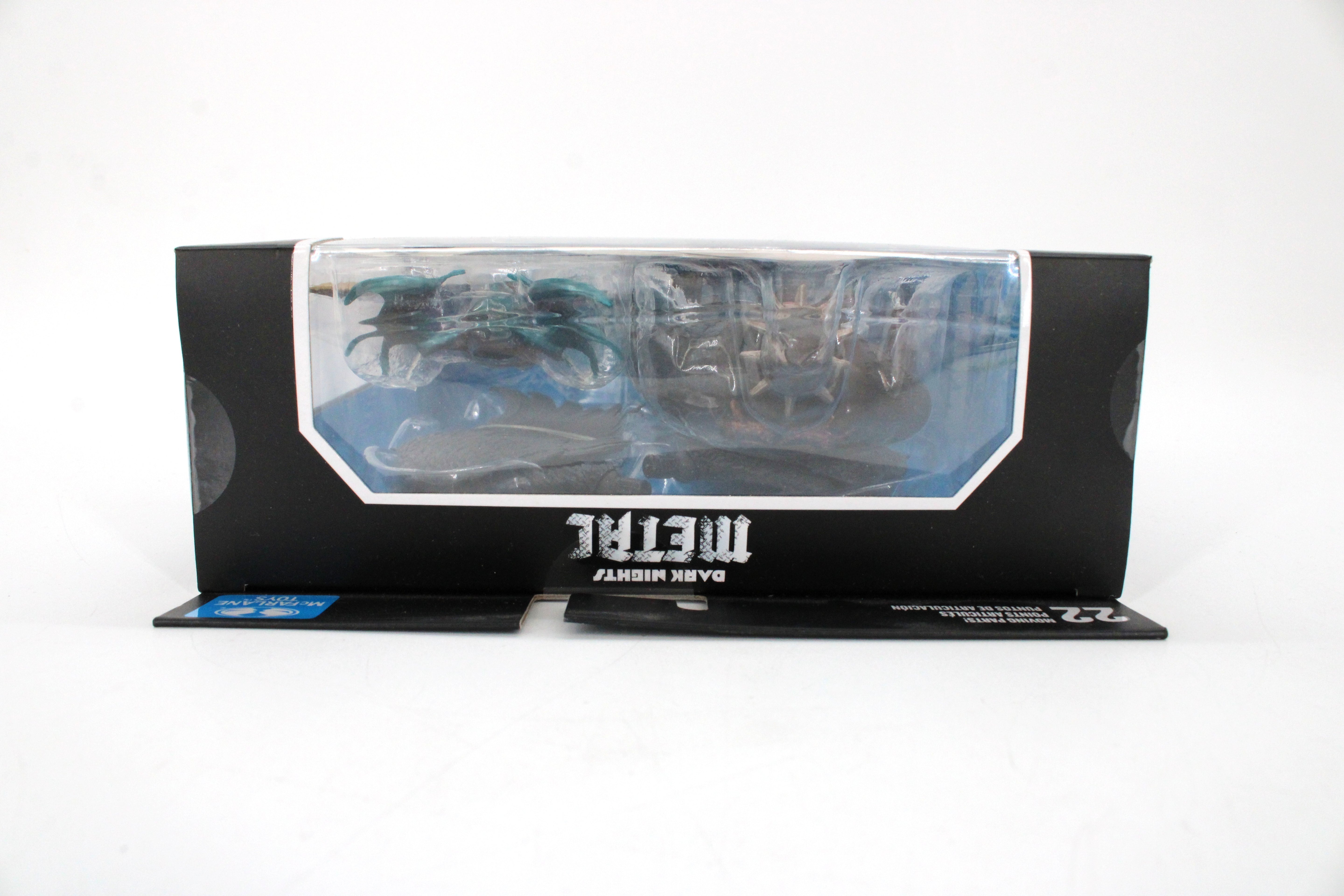 Batman Who Laughs Sky Tyrant DC Multiverse 7-Inch Figure — Box Bottom View with Dark Nights Metal Spine Branding