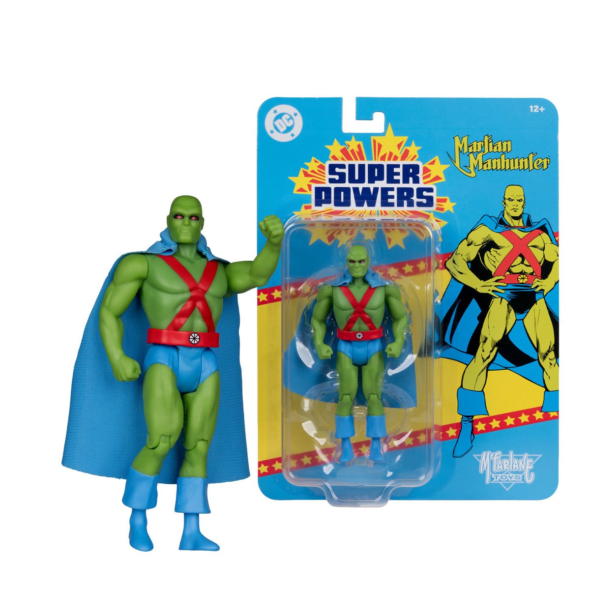 Martian Manhunter DC Super Powers 4.5-Inch Figure — Figure and Blister Card Package Detail