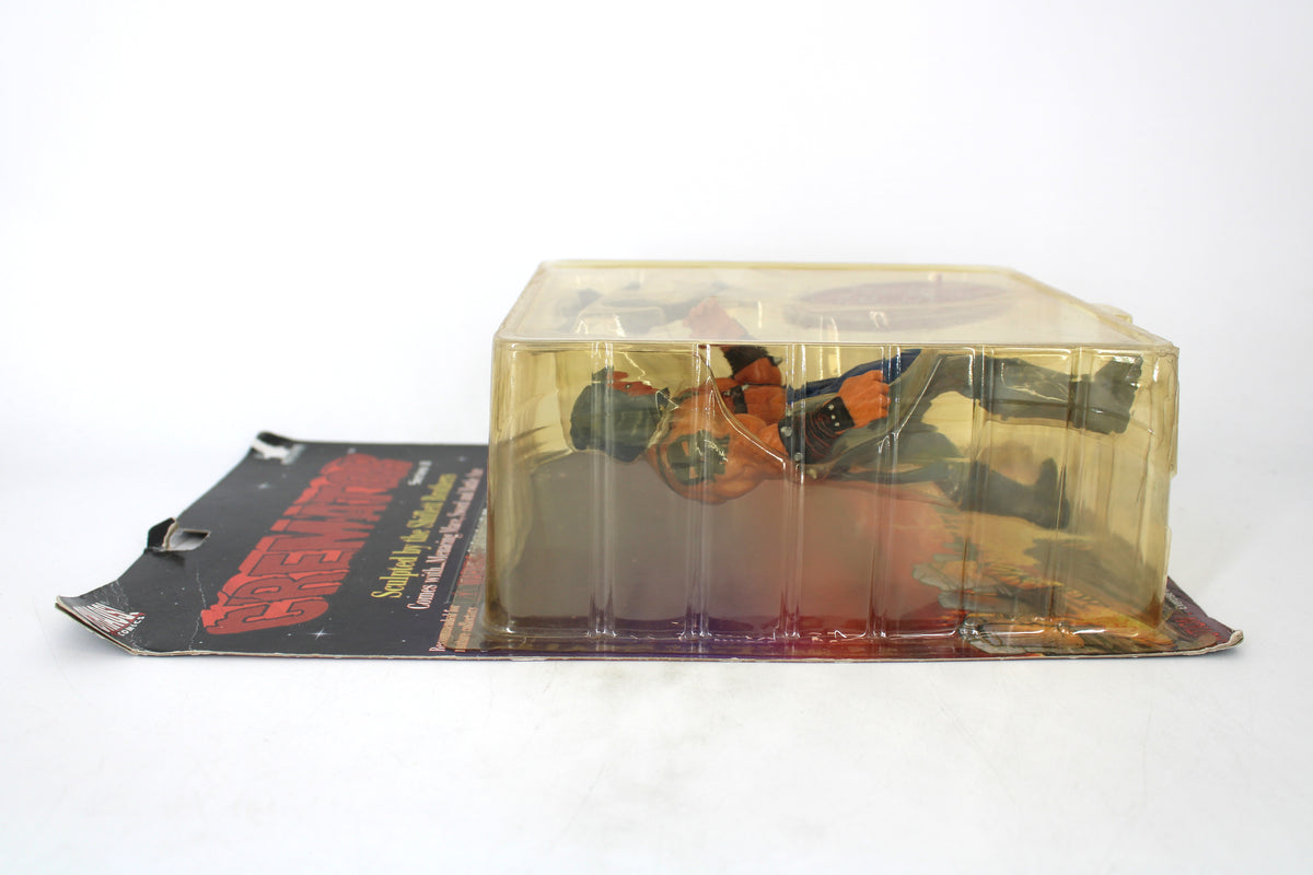 Cremator Chaos! Comics Series II 1998 Carded Figure — Bubble Side View with Yellowing Detail