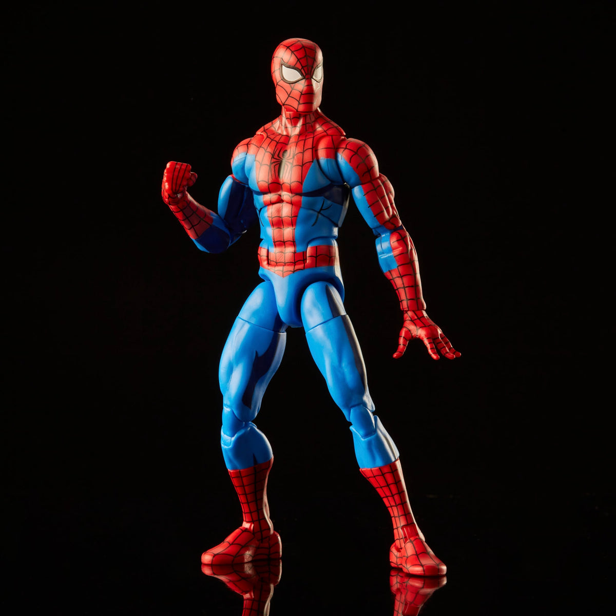 Spider-Man Marvel Legends Retro Collection 6-Inch Cel Shaded Figure — Front View Standing