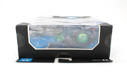 Blight DC Multiverse 7-Inch Figure — Box Bottom View with window detail showing alternate head and accessories