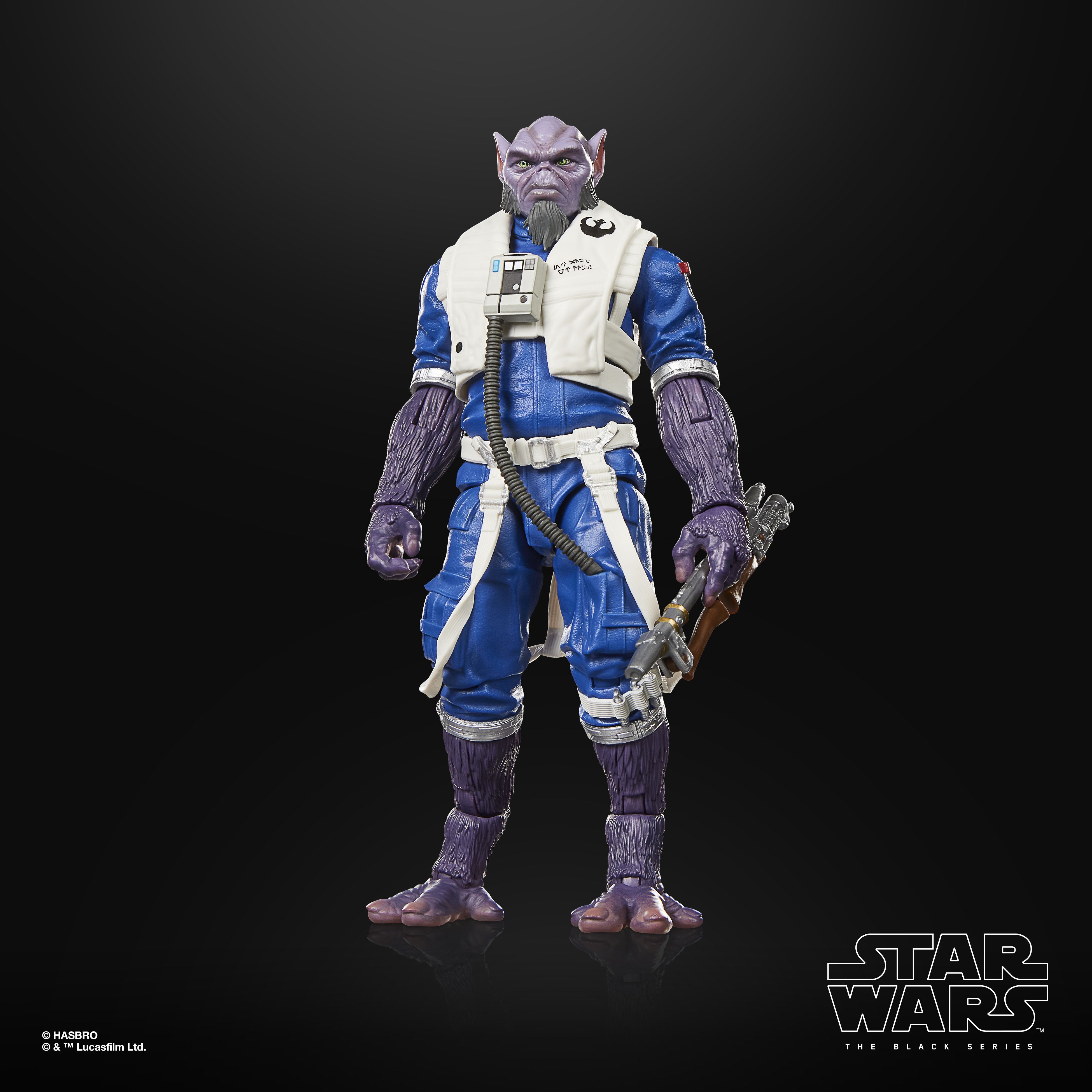 Zeb Orrelios Black Series 6-Inch Deluxe Figure — Front View Standing with Collapsed Bo Rifle