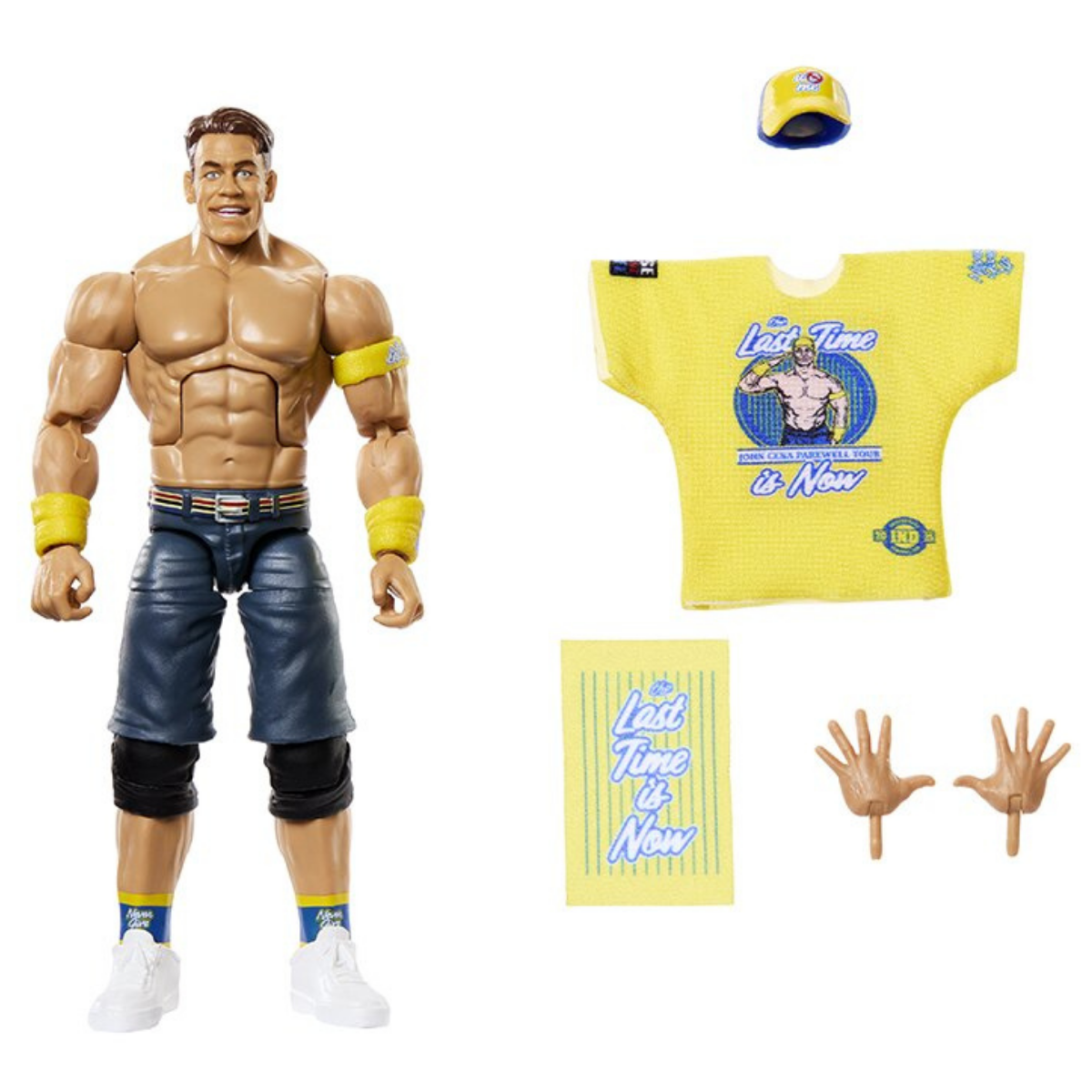 John Cena WWE Elite Top Picks 2027 6-Inch Figure — Accessories Included: Cap, Farewell Tour T-Shirt, Sign, Alternate Hands