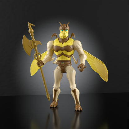 Buzz-Off Masters of the Universe Origins 5.5-Inch Figure — Full Front View on Dark Surface