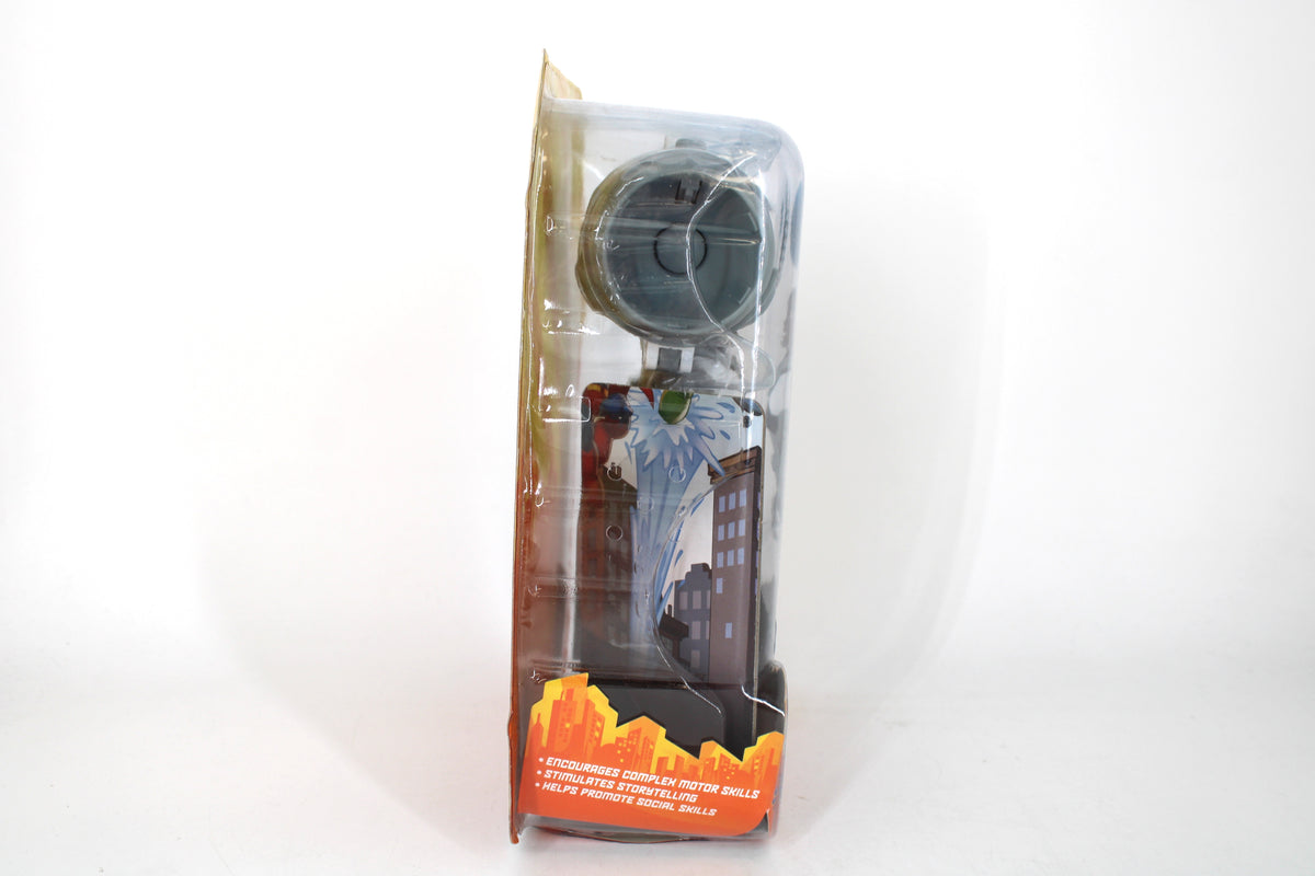 Cyborg DC Super Friends 2007 Figure with Cannon Blaster — Side View Left Panel