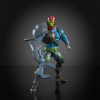 Trap Jaw MOTU Origins 200X 5.5-Inch Figure — Front View with Claw Arm Attack Pose