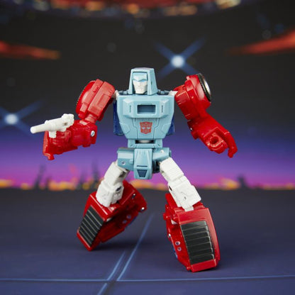 Windcharger Studio Series Deluxe 4.5-Inch Figure — Front View in Robot Mode with Blaster