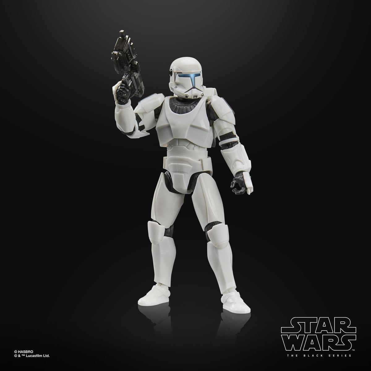 Clone Commando Black Series 6-Inch Figure — Side View Blaster Raised