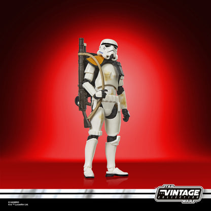 Sandtrooper Squad Leader Vintage Collection 3.75-Inch Figure — Side View with Sling Rifle and Backpack