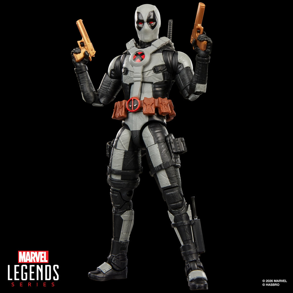 Deadpool Concept Art Marvel Legends 6-Inch Figure — Front View Standing with Marvel Legends Branding