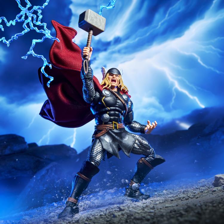 Thor Marvel Legends Maximum Series 6-Inch Figure — Mjolnir Raised Lightning Strike Pose
