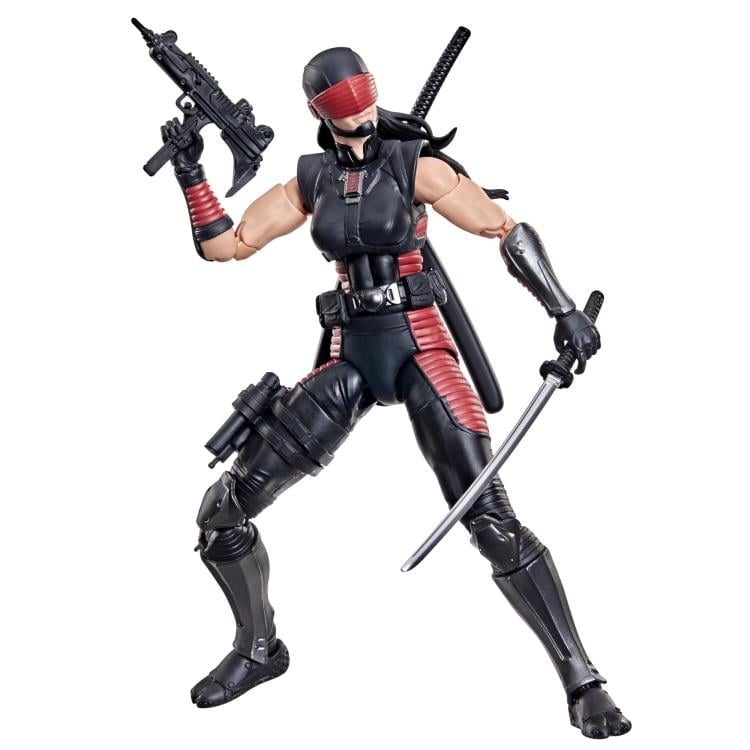 Snake Eyes Dawn Moreno GI Joe Classified 6-Inch Figure — Front View Dual-Weapon Stance