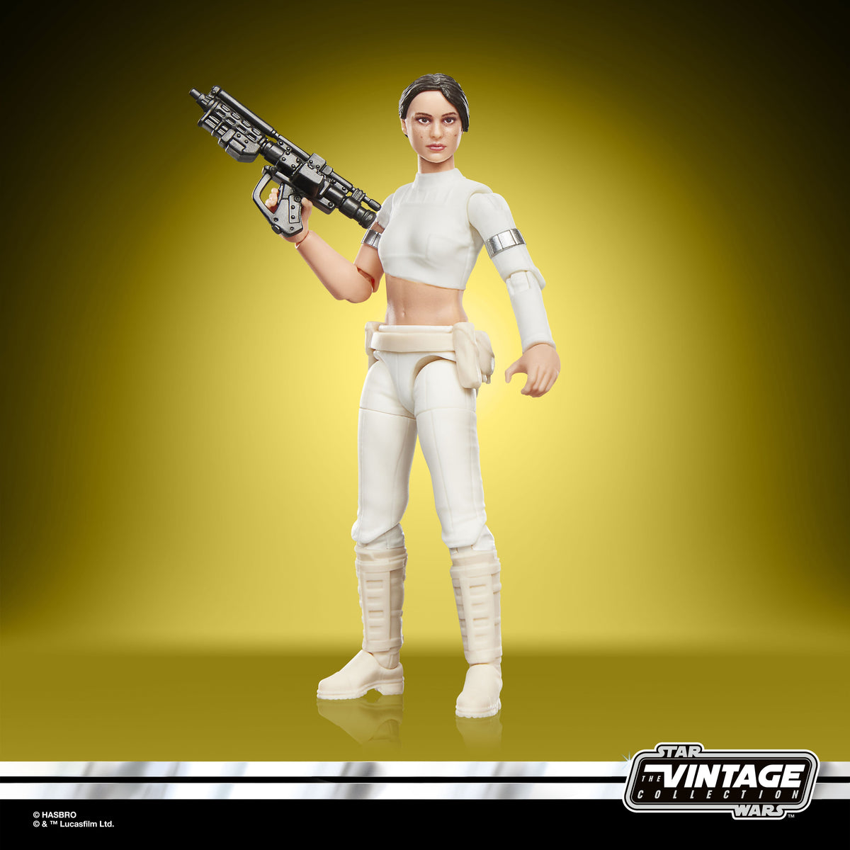Padmé Amidala Arena Vintage Collection 3.75-Inch Figure — Front View with Blaster Raised