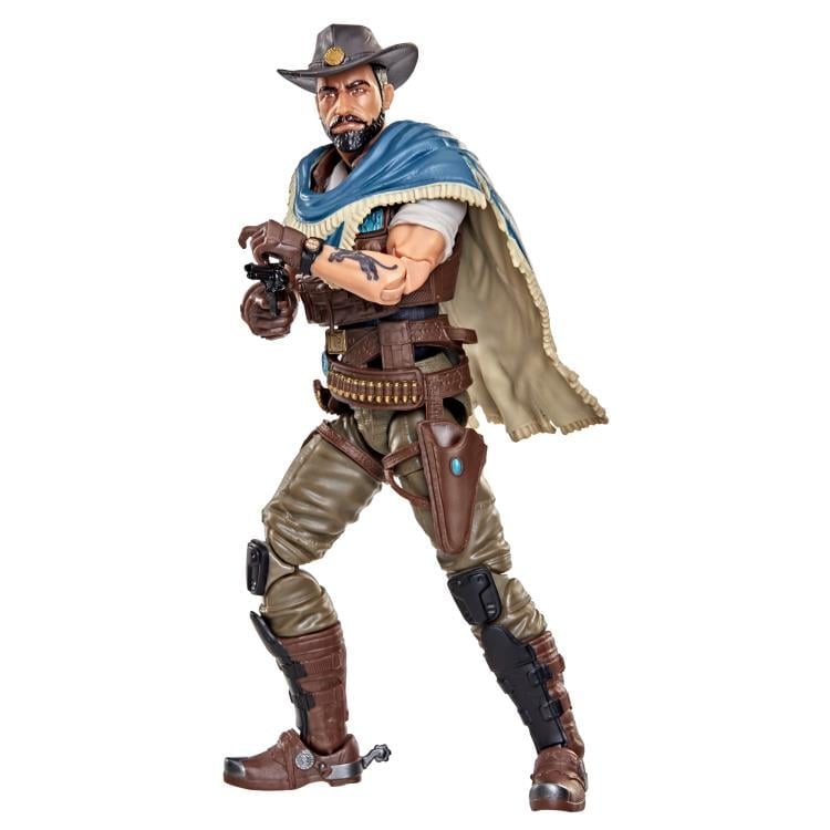 Sundown GI Joe Classified Series 6-Inch Figure — Front View with Poncho and Pistol