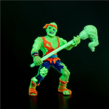 Toxie Toxic Crusaders 5-Inch Figure — Glow-in-the-Dark Effect with Mop in Darkness