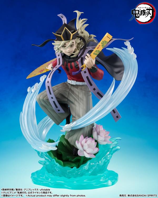 Doma Demon Slayer FiguartsZERO 9-Inch Figure — Front View with clear water effect parts and lotus base