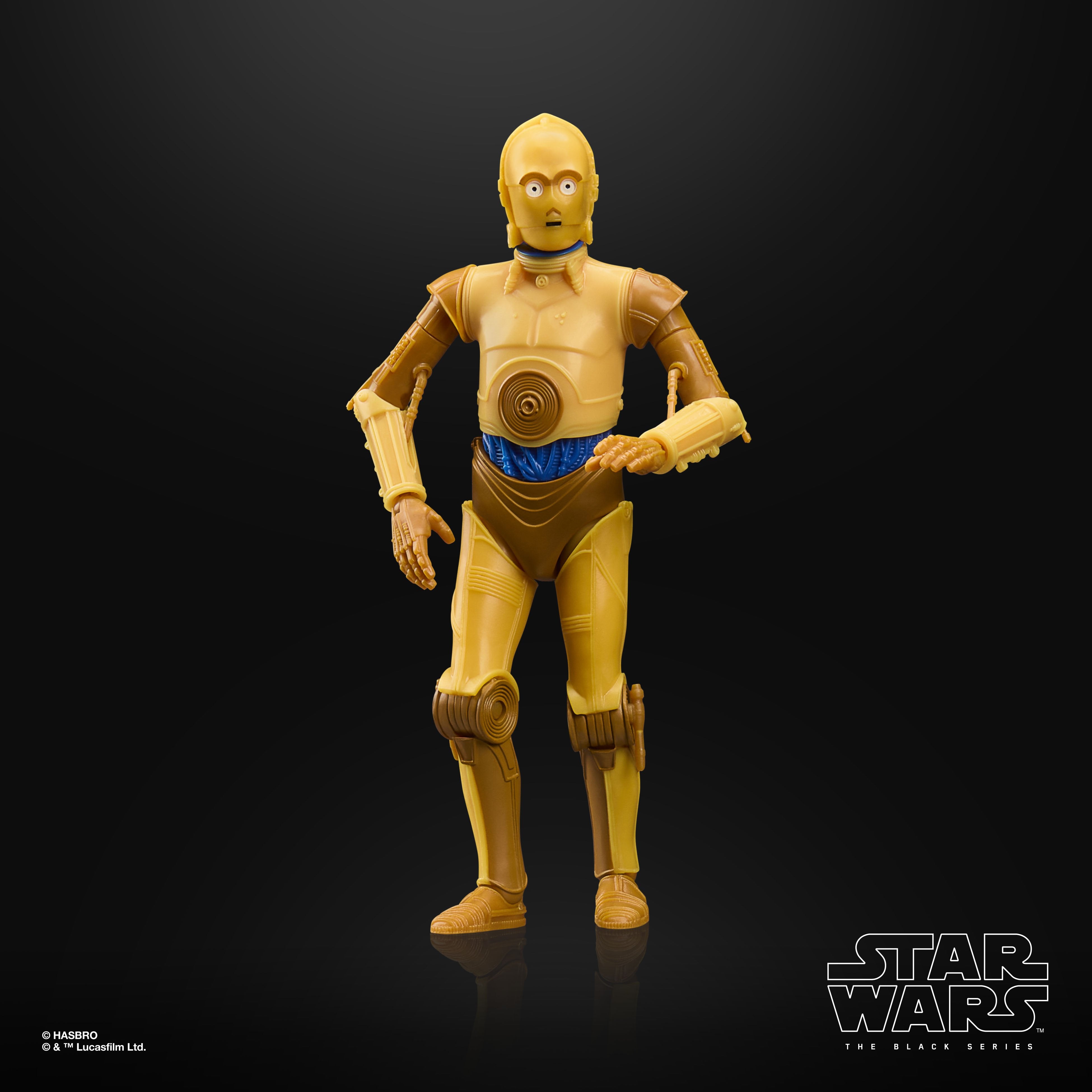 C-3PO Droids Black Series 6-Inch Figure — Front View with Communications Device