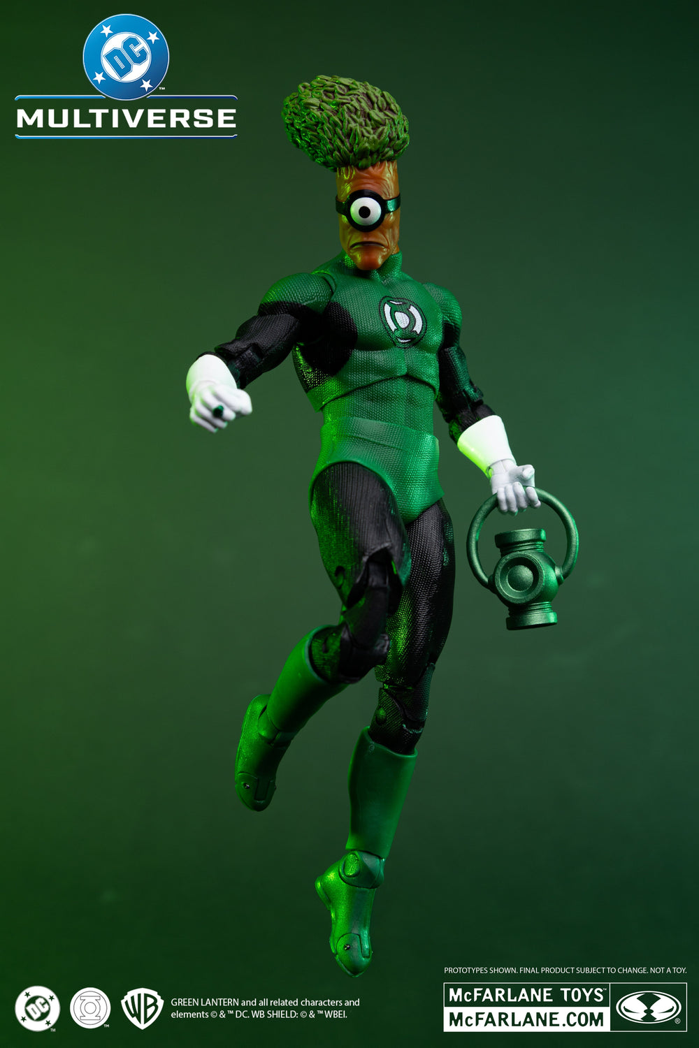 Medphyll Green Lantern DC Multiverse 7-Inch Figure — Dynamic Flying Pose with Power Battery