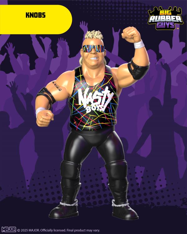 Knobs Nasty Boys Big Rubber Guys 8-Inch Figure — Front View Out of Package