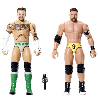 CM Punk vs LA Knight WWE Main Event Showdown 6-Inch Figures — Out of Box with WWE Microphone Accessory