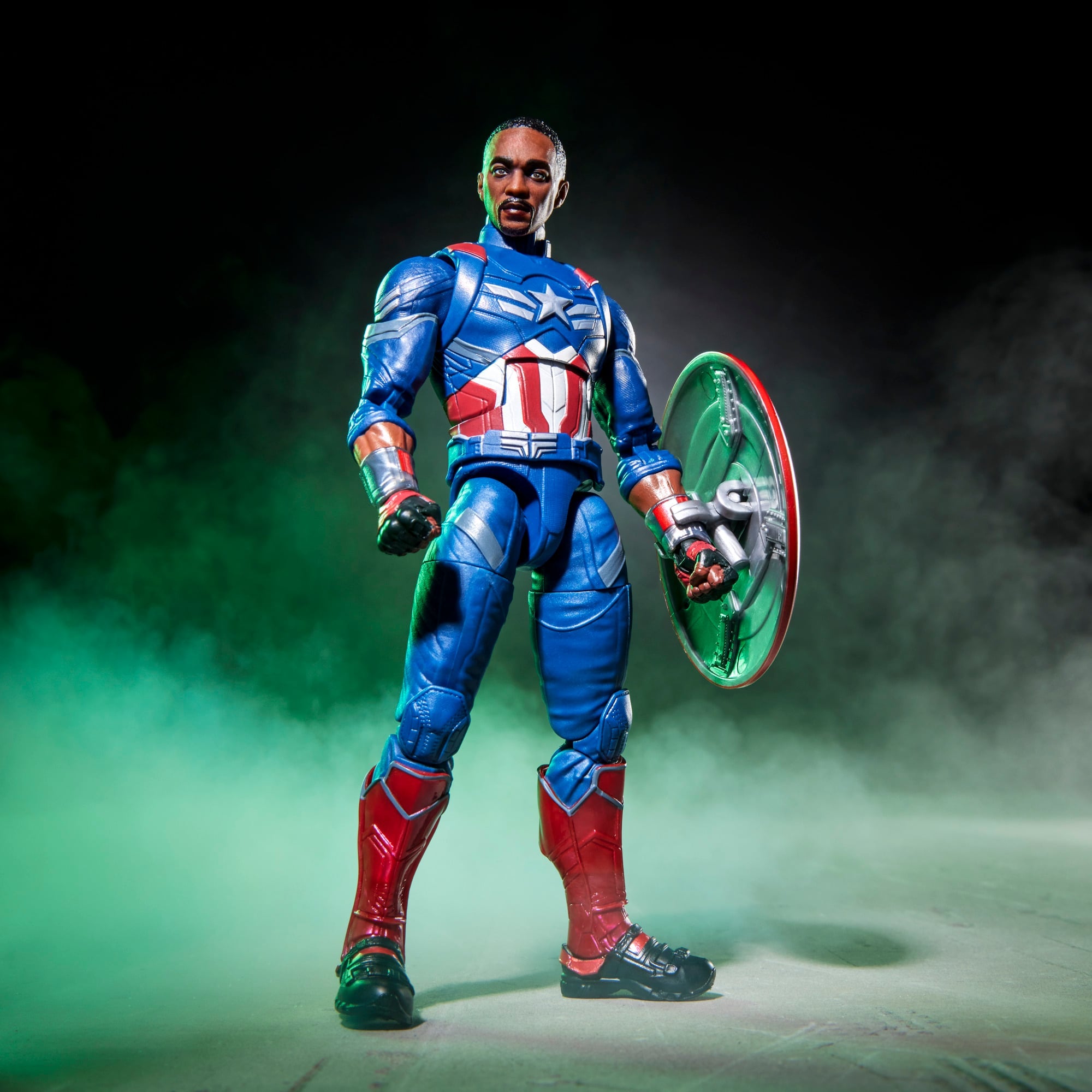 Captain America Sam Wilson Marvel Legends 6-Inch Figure — Full Body Front View