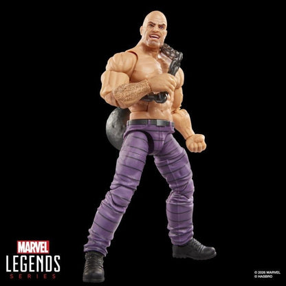Absorbing Man Marvel Legends 6-Inch Figure — Front View with Stone-Absorbing Arm Detail