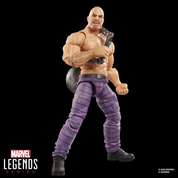 Absorbing Man Marvel Legends 6-Inch Figure — Front View with Stone-Absorbing Arm Detail