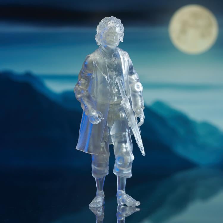 Invisible Frodo Lord of the Rings 5-Inch Deluxe Figure — Side View Translucent Sculpt