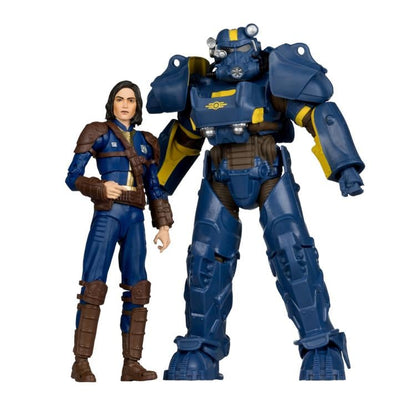 T-60 Vault Tec & Sole Survivor Fallout 7-Inch Two-Pack — Front View Both Figures